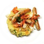 Triušienos dešrelės su polenta ir kopūstais