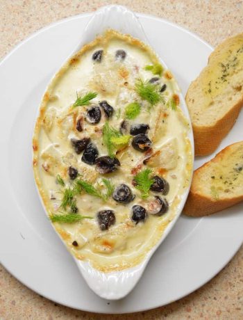 Pankolis užkeptas Gorgonzolos sūriu - bulviukose.lt