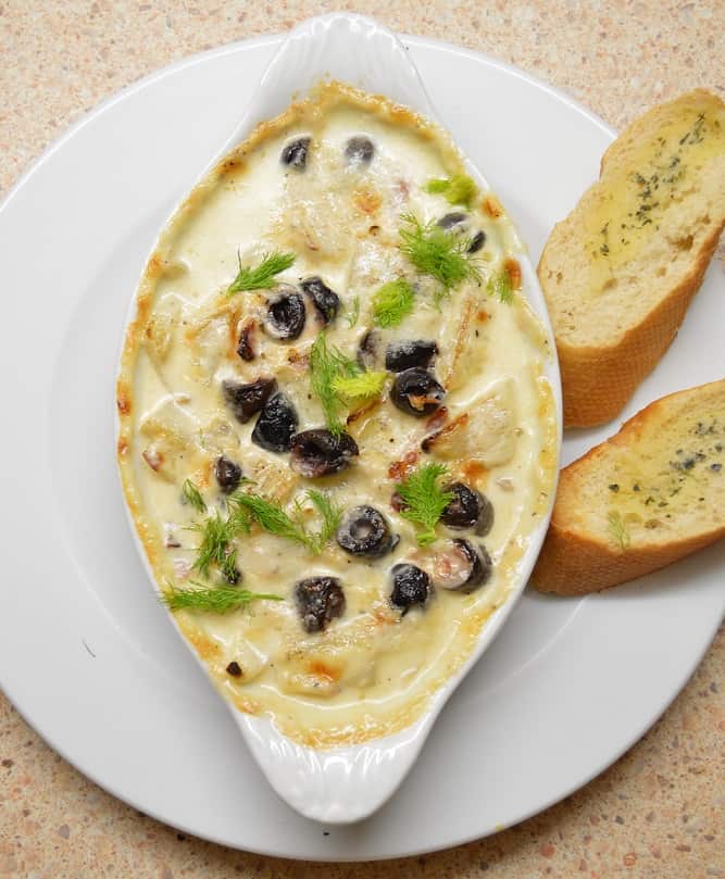 Pankolis užkeptas Gorgonzolos sūriu - bulviukose.lt