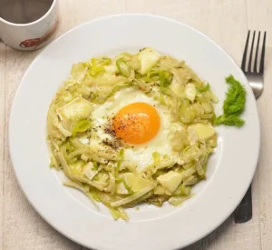 Kepti kiaušiniai su pankoliu