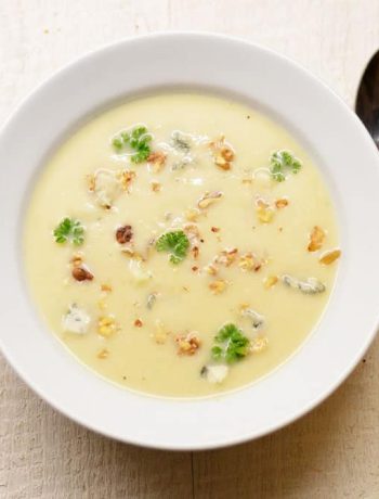 Trinta salierų sriuba su riešutais ir Gorgonzolos sūriu - bulviukose.lt