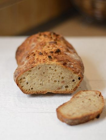 Duona su žemės riešutų sviestu (nereikia minkyti) - bulviukose.lt