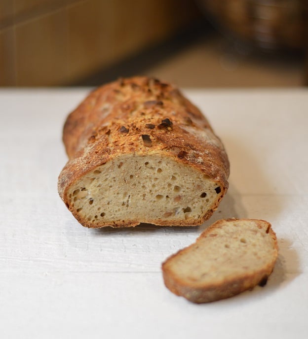 Duona su žemės riešutų sviestu (nereikia minkyti) - bulviukose.lt