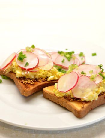 Pusryčių sumuštiniai su kiaušiniais, ridikėliais ir garstyčiomis - bulviukose.lt