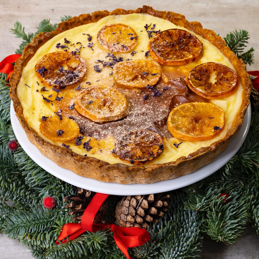 Kalėdinė mandarinų tarta