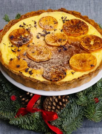 Kalėdinė mandarinų tarta