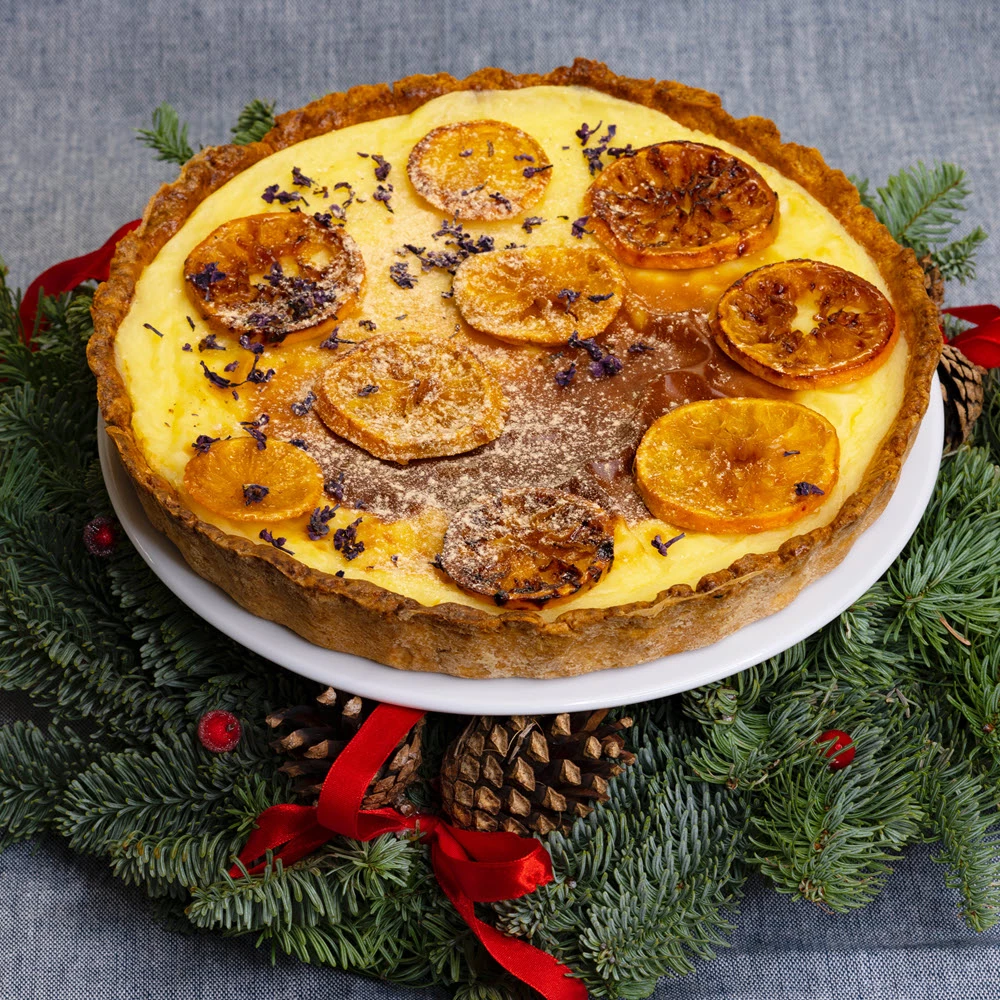 Kalėdinė mandarinų tarta