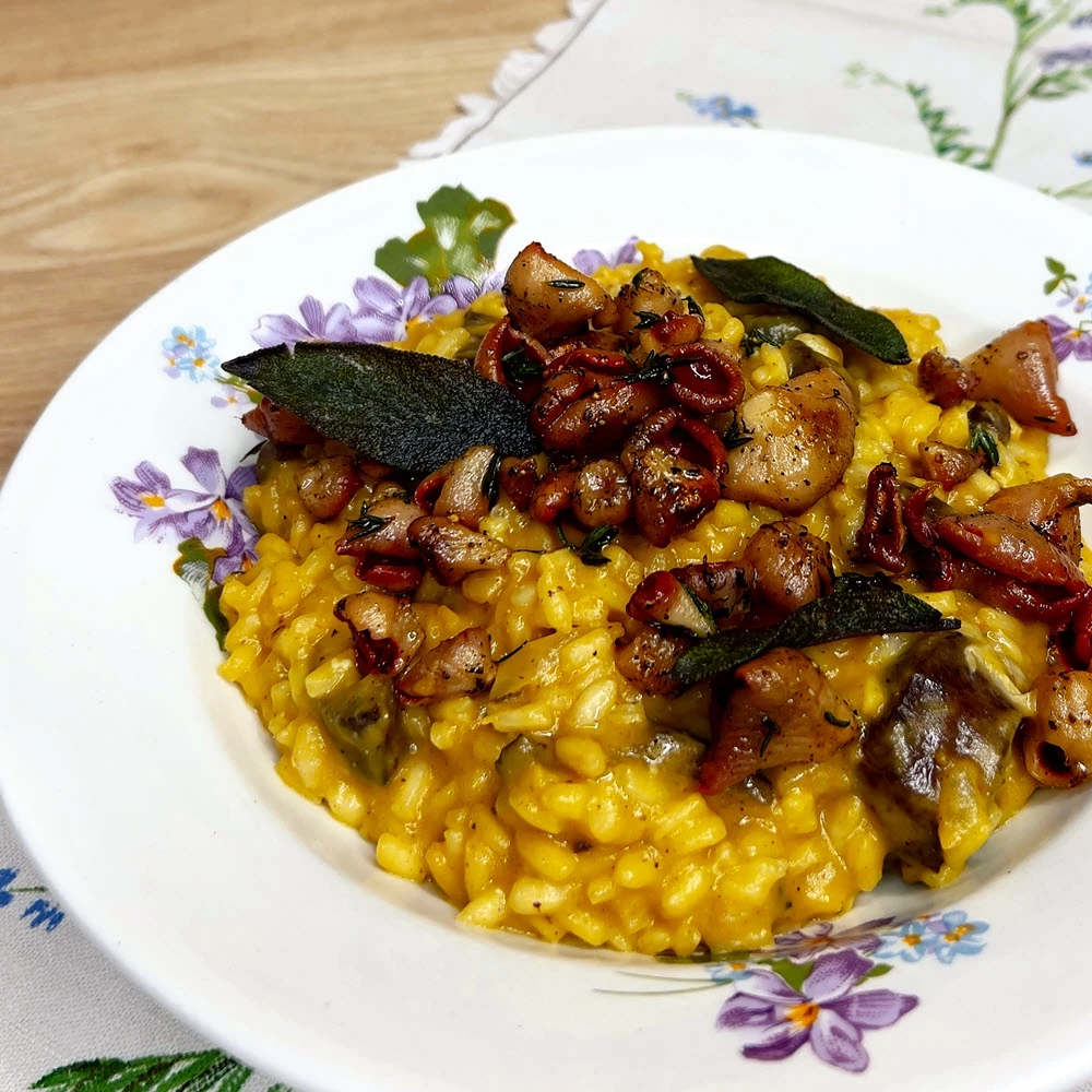 Risotto su stirnienos širdim